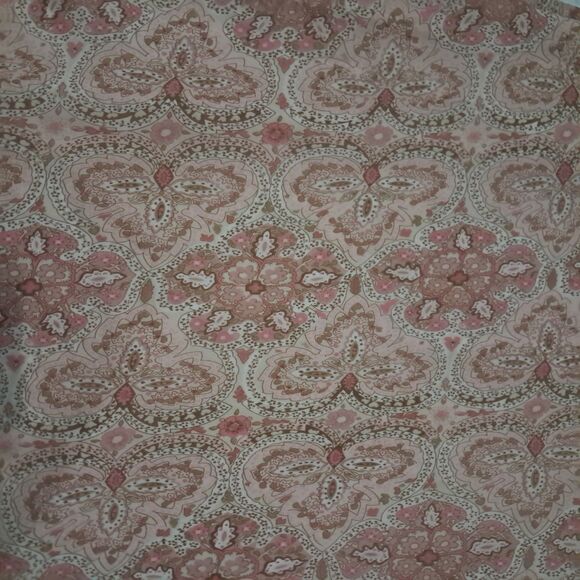 VTG Y2K The Limited Slip Midi Dress Womens 4 Blush Pink Silk Ruffle Paisley - Picture 10 of 13